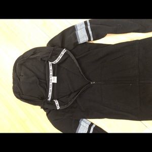 black zip up